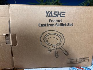 Set 3 Sartenes Hierro Fundido Yashe 16/20/26 cm