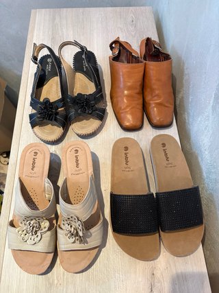 Lotto 4 Paia Sandali Donna Inblu Exma Pelle