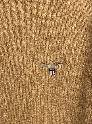 Jersey con cremallera Gant marrón