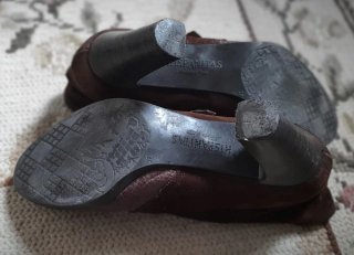 Botines Hispanitas marrones Piel y Ante T37