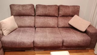 Sofá modular chaise longue móvil+4 pufs negociable