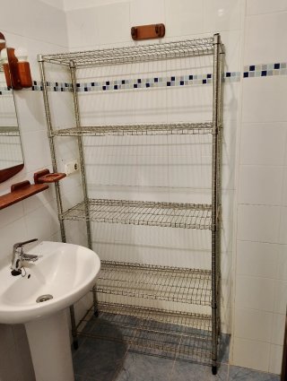 Estantería metálica baño 5 baldas