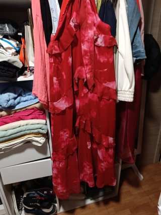 Vestido largo estampado floral