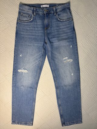 Vaqueros Oversize Zara Azul Talla S