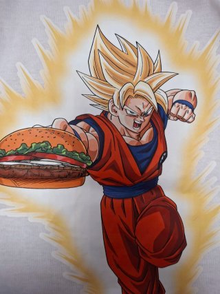 Camiseta Burger King Goku Hamburguesa