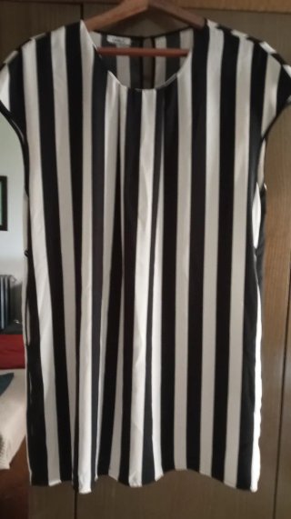 Vestido Only Rayas Blanco y Negro
