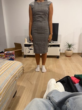 Vestido casual gris