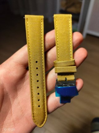 Correa de Reloj Nylon Mostaza 20mm