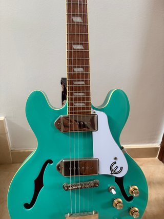 Guitarra Epiphone Casino Coupe Turquesa