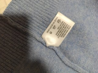 Jersey Peter Scott azul cuello pico Talla L
