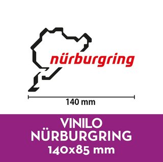 Vinilo Nürburgring ROJO Y NEGRO