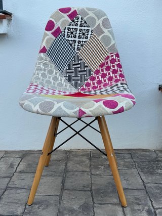 Silla Patchwork Diseño Nórdico