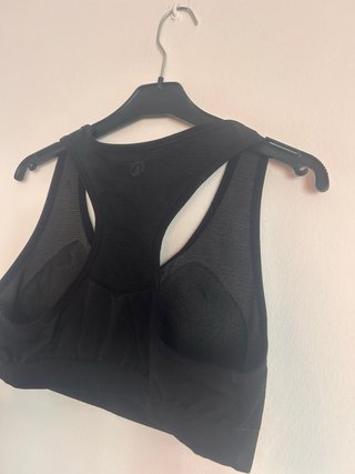 Sujetador deportivo negro Decathlon talla XL