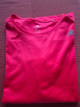 Camiseta técnica adidas Running rosa talla L