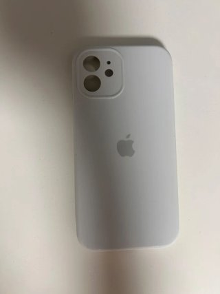 Funda compatible iPhone 12 Blanca Silicona Apple