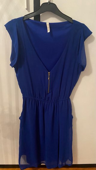 Vestido corto azul Stradivarius