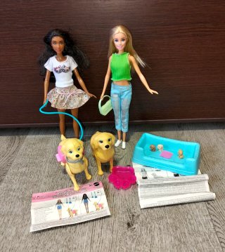 Playset barbie e cani cuccioli