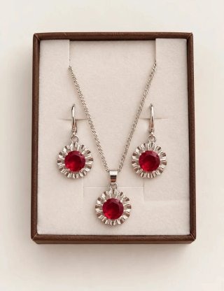 Conjunto de Colgante y Pendientes