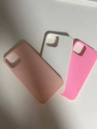 Pack 3 fundas iPhone 12 (Rosa, Blanco, Rosa)