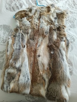 Chaleco pelo sintético multicolor mujer