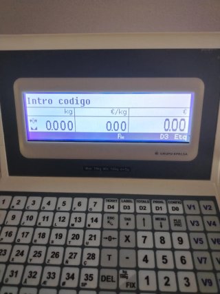 Balanza Epelsa con impresora y etiquetadora
