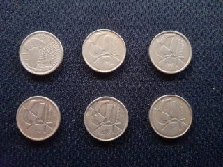 Lote de dinero antiguo Pesetas + Pesos Argentinos