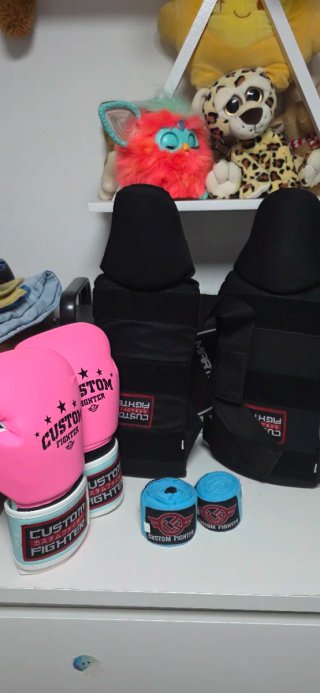 Conjunto Kick Boxing Custom Fighter Rosa