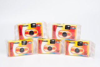Lote 5 Cámaras Desechables 35mm Exterior 12 Exp