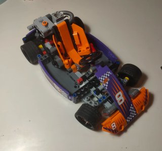 Lego Technic Go-Kart Arancione Viola