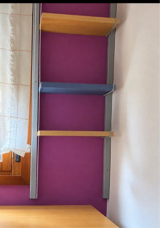 Estantería de madera y metal 1,40x65