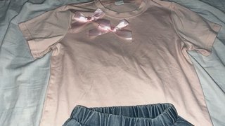Conjunto Top y Shorts con Lazos para niña.