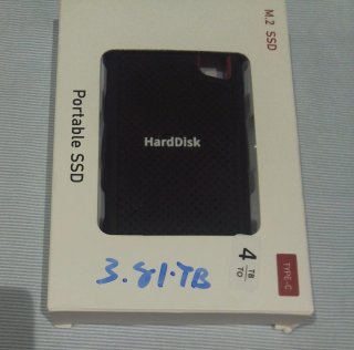 SSD Portátil 4TB M.2 Tipo-C