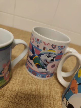 Tazas infantiles de cerámica