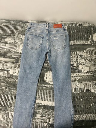 Pantalones Tejanos Azules Bershka Talla: 36