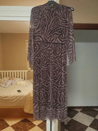 Vestido estampado cebra talla XXXL