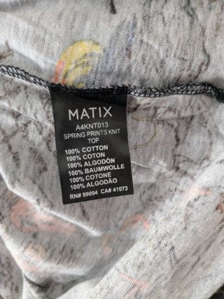 Camiseta Matix Estampada Talla L