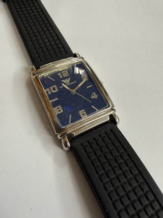 Reloj Emporio Armani Rectangular Esfera Azul