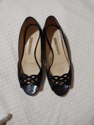 Zapatos charol piel negro Luciano Padovan T.40