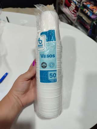 Copos de plástico 200ml - 50 unidades