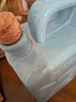 Contenitore in ceramica Beccaro azzurro