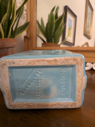 Contenitore in ceramica Beccaro azzurro