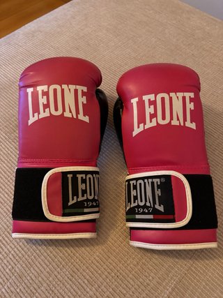Guantes de boxeo Leone rosas