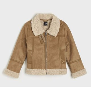 Chaqueta niña/niño imitacion oveja 152 cm beige