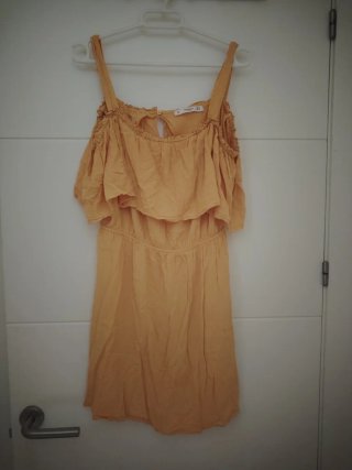 Vestido Mango Amarillo Talla M