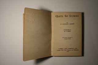 Quite So Stories (1918) W. H. Burnet & E. T. Reed