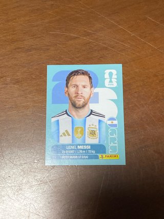 Cromo Panini Lionel Messi Mundial 2026