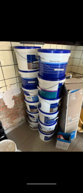 Lote de 10 Cubos de Pintura Sigmacyl Decor
