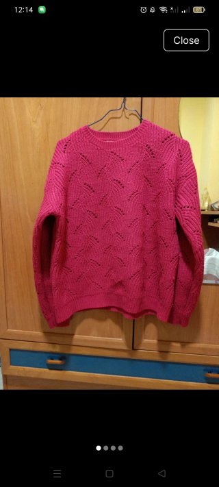 Jersey de punto rosa