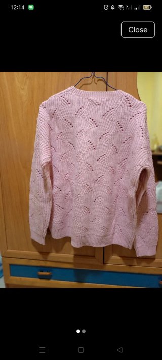 Jersey de punto rosa