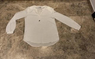 Blusa Manga Larga Blanca Fórmula Joven